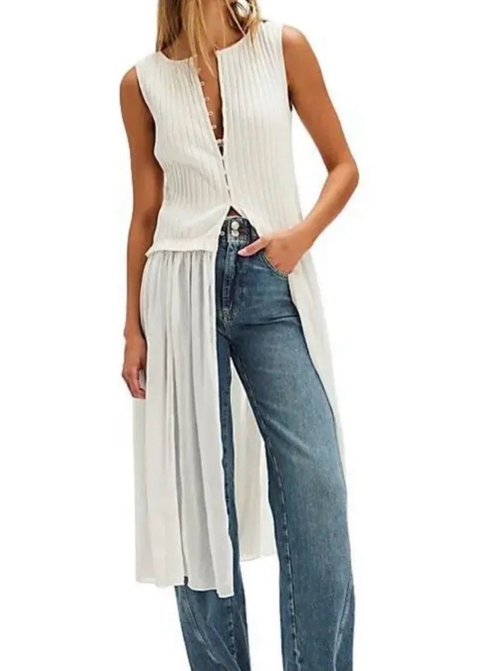 NWT Free People Twice As Nice Maxi Top
